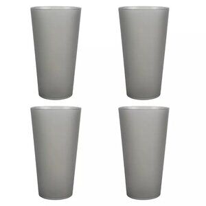 The Big One 4-pc. Plastic Tumbler Set Neutral Gray